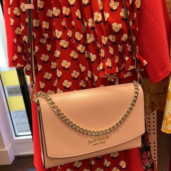 kate spade Handbags - Kate Spade Carson Convertible Crossbody Chalk Pink